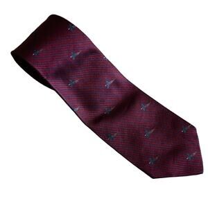Alain Figaret Maroon Silk Men's Tie